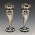 1905 British antique sterling silver vase vase pair 84g Henry Williams